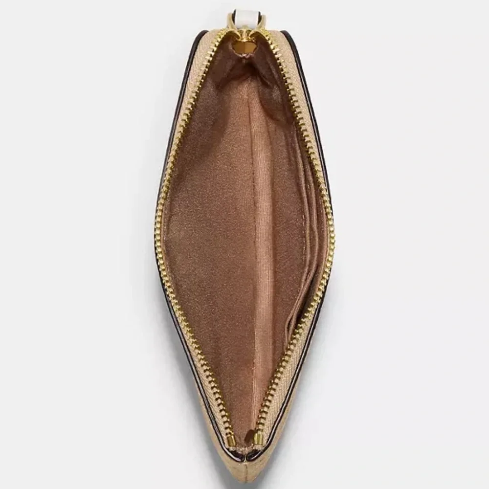 Coach Corner Zip Wristlet Canvas Nostalgic Ditsy Print, limited edition- EUC - Picture 4 of 13